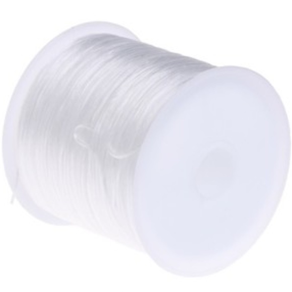 60m/Roll 0.8mm Jewelry Crystal Elastic Rope Beading Wire Bracelet Necklace Cord - Picture 2 of 2